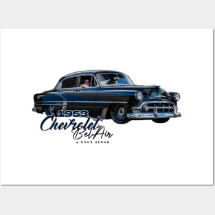 1953 Chevrolet Bel Air 4 Door Sedan Posters and Art